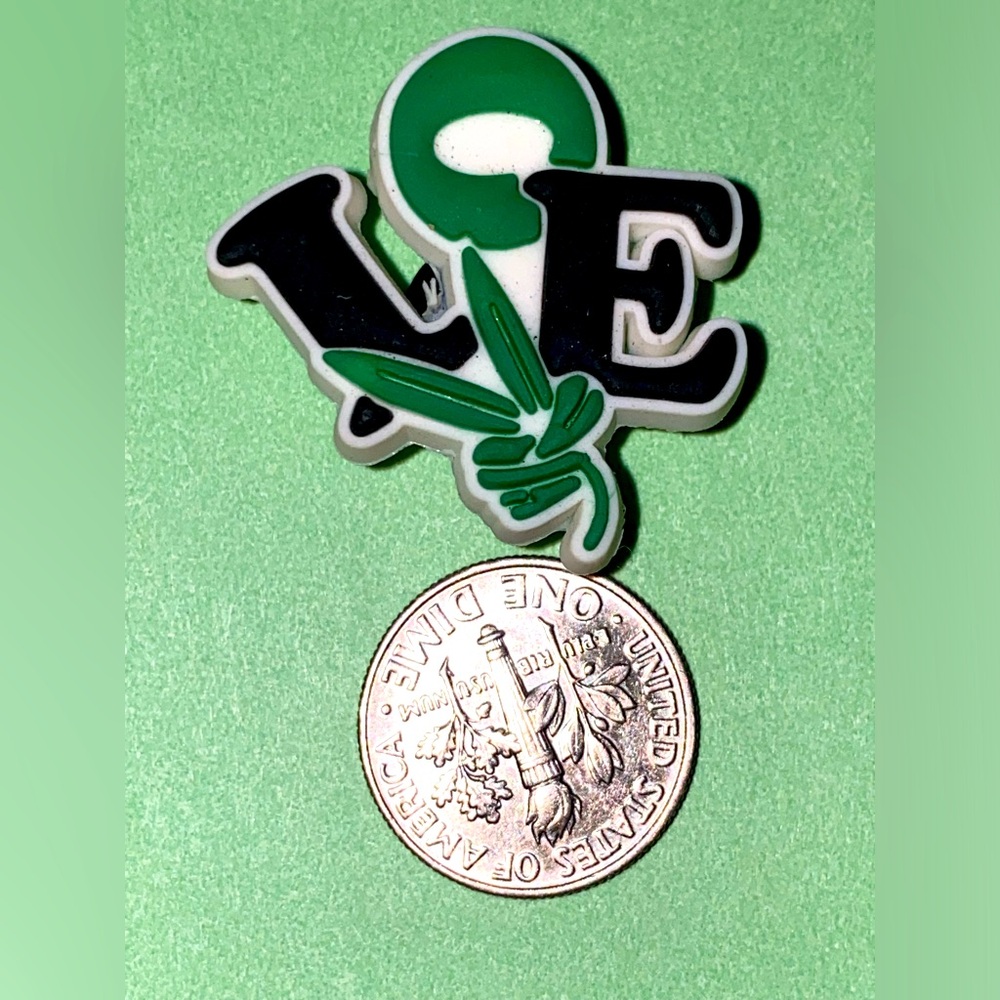 (10 for $15) Love Weed leaf 🍃 420 Cannabis Crocs Shoe Charms